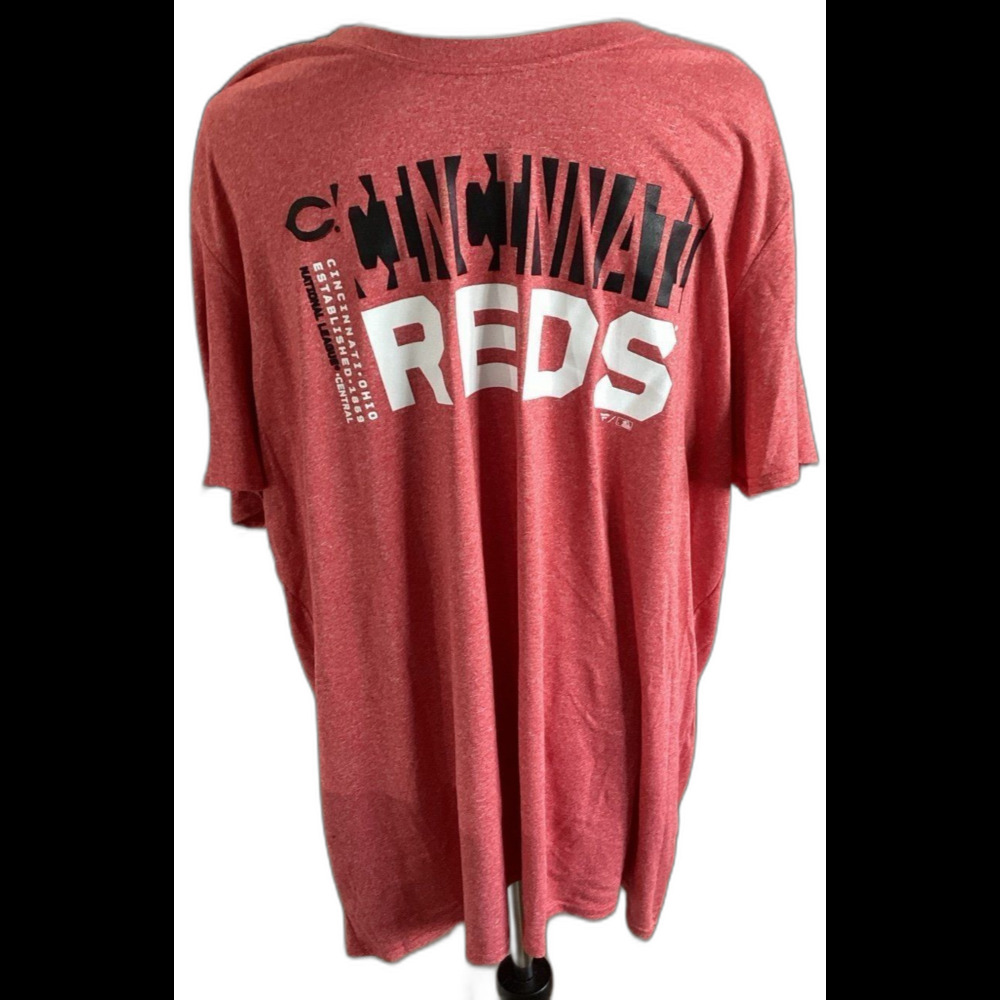 Fanatics T-Shirt Men’s Size 2XL Red Cincinnati Reds Est 1869 100% Polyester